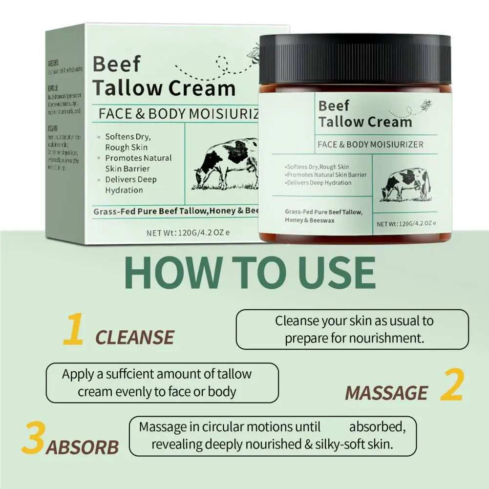 120g Beef Tallow Honey - 7 in 1 moisturizing & Skin repairing Cream
