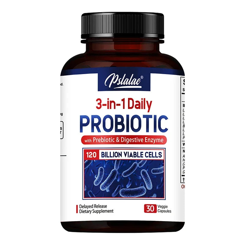 ENZBIO - Probiotics + Prebiotics + Digestive Enzymes - Promote Intestinal Flora Digestive Health Women & Men Provide Lasting Energy