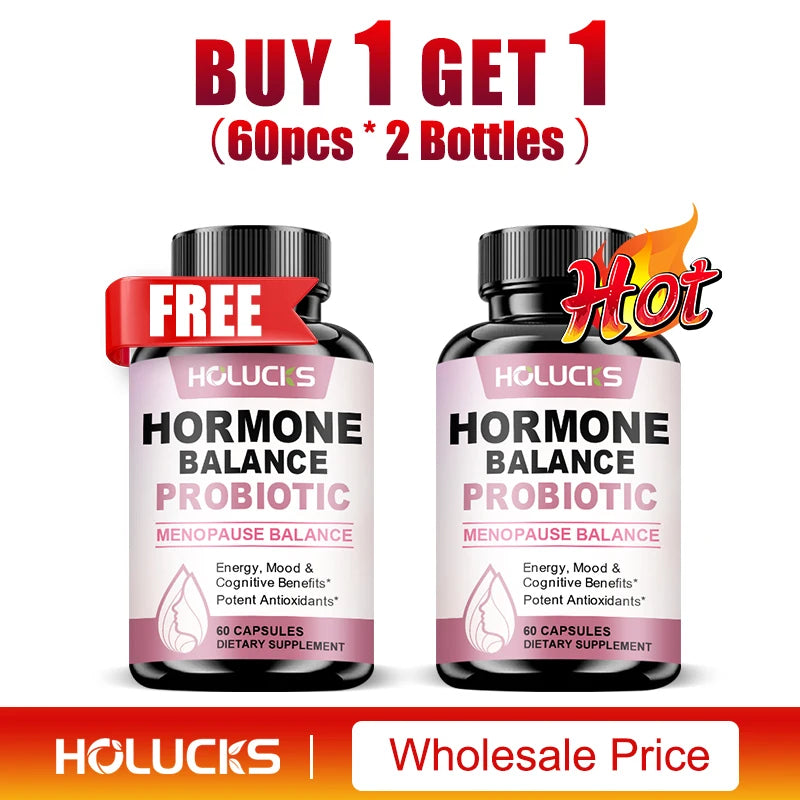 HormoBiome - Hormone Balance Probiotic, Supports Menopause Balance, Relieves Fatigue, Mood Swings, Improve Digestion & Metabolism