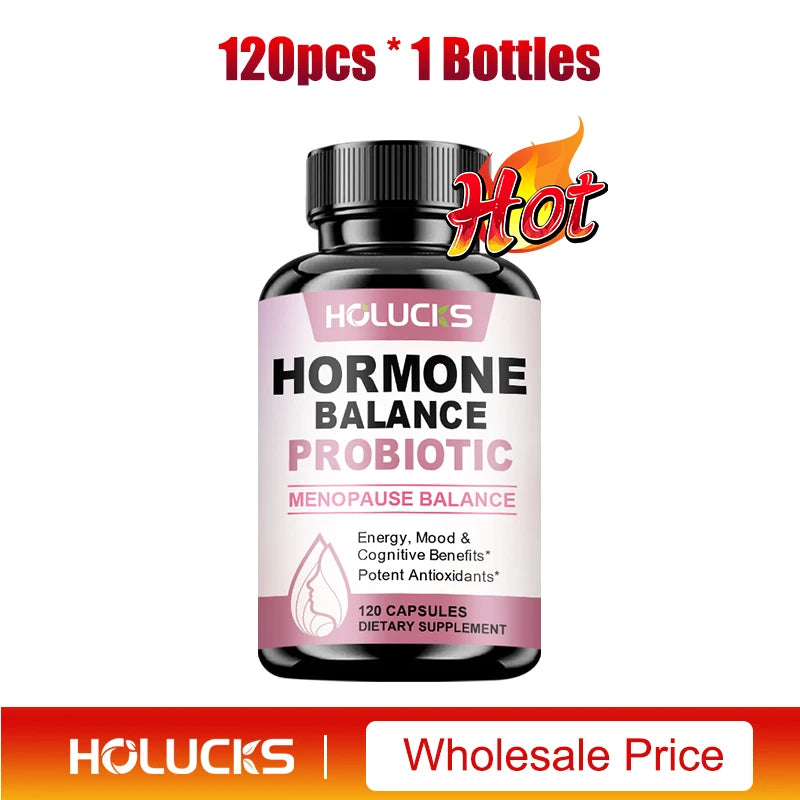 HormoBiome - Hormone Balance Probiotic, Supports Menopause Balance, Relieves Fatigue, Mood Swings, Improve Digestion & Metabolism