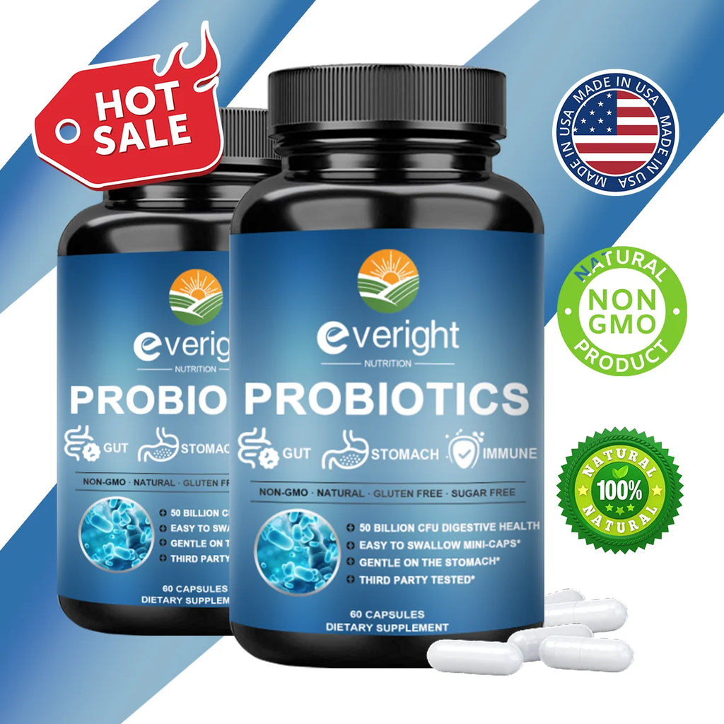 Veda-50 Probiotics - Daily Supplement for Digestive, Women's & Gut Health, Gas & Bloating Relief