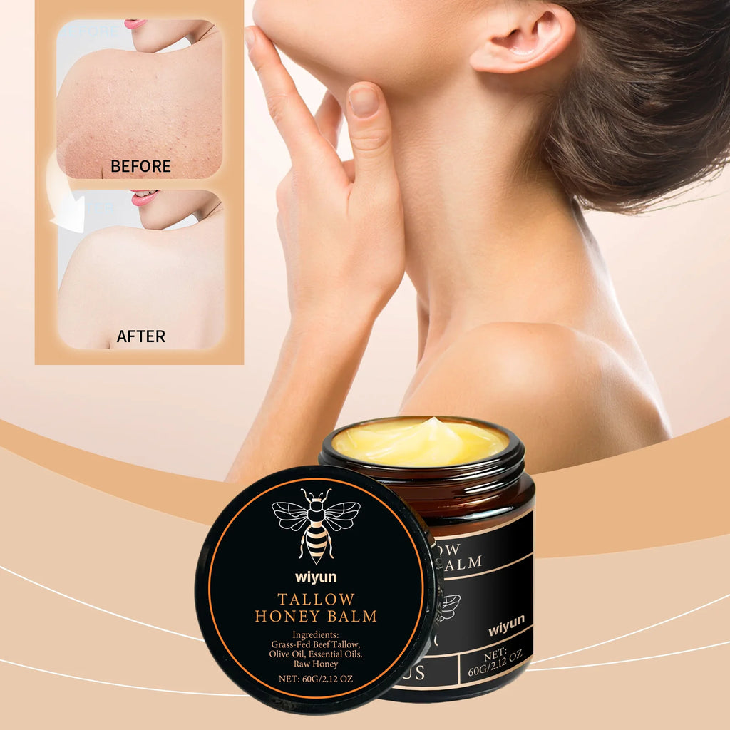 Honey & Tallow Pure Balm - Skin Hydrating - Face & Body moisturizing Lotion