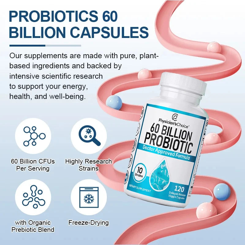 PureBio - Probiotics + Organic Prebiotics, supports Digestive & immune system, Constipation, Gas, & Bloating