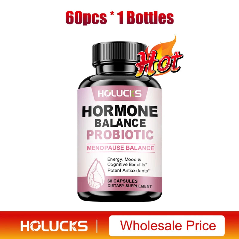 HormoBiome - Hormone Balance Probiotic, Supports Menopause Balance, Relieves Fatigue, Mood Swings, Improve Digestion & Metabolism