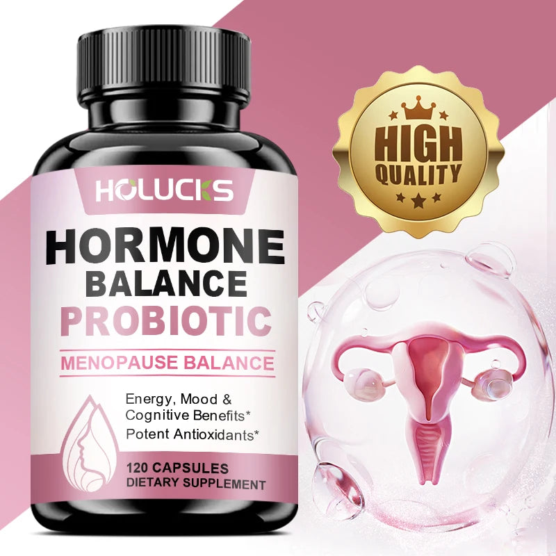 HormoBiome - Hormone Balance Probiotic, Supports Menopause Balance, Relieves Fatigue, Mood Swings, Improve Digestion & Metabolism