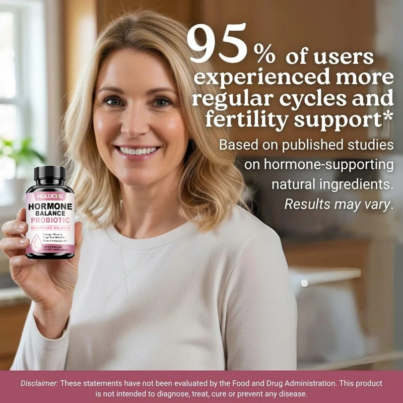 HormoBiome - Hormone Balance Probiotic, Supports Menopause Balance, Relieves Fatigue, Mood Swings, Improve Digestion & Metabolism