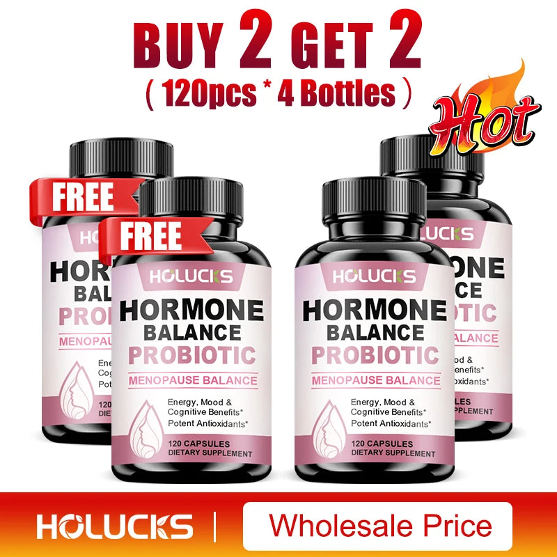 HormoBiome - Hormone Balance Probiotic, Supports Menopause Balance, Relieves Fatigue, Mood Swings, Improve Digestion & Metabolism