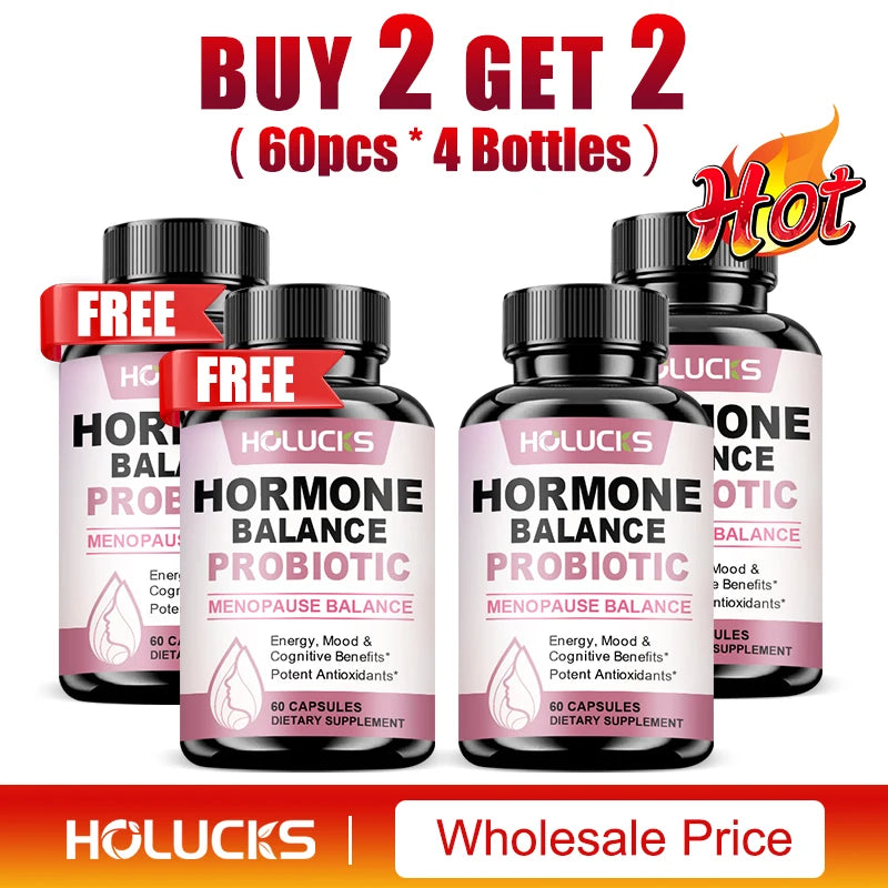 HormoBiome - Hormone Balance Probiotic, Supports Menopause Balance, Relieves Fatigue, Mood Swings, Improve Digestion & Metabolism