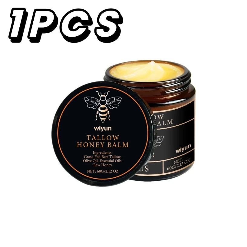 Honey & Tallow Pure Balm - Skin Hydrating - Face & Body moisturizing Lotion