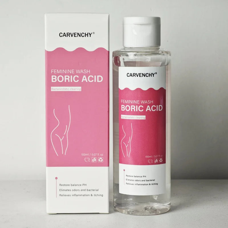 pH Balance Feminine Wash with Boric Acid - Supports Odor Control - Cleanses Discharge -