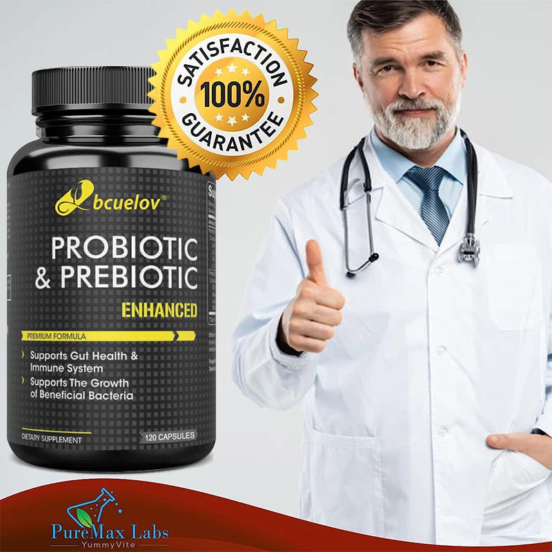 Synbi-Glow Probiotics and Prebiotics - Relieves Constipation, Bloating, Bad Breath, Acne & Blemishes