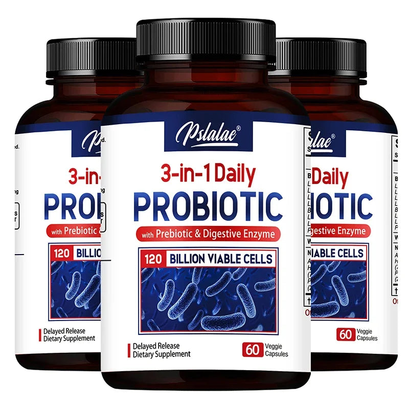 ENZBIO - Probiotics + Prebiotics + Digestive Enzymes - Promote Intestinal Flora Digestive Health Women & Men Provide Lasting Energy