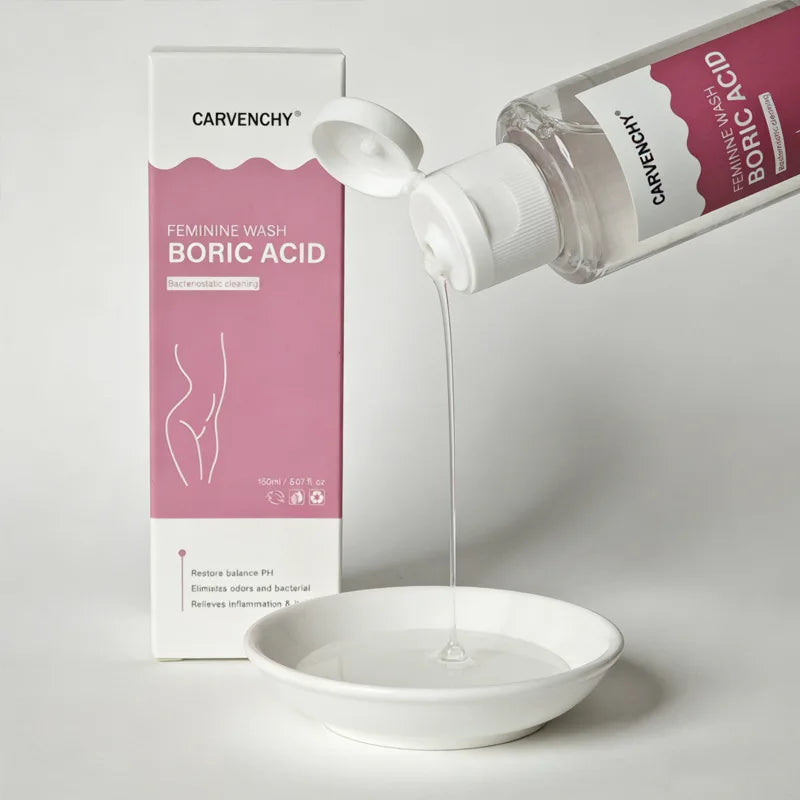 pH Balance Feminine Wash with Boric Acid - Supports Odor Control - Cleanses Discharge -